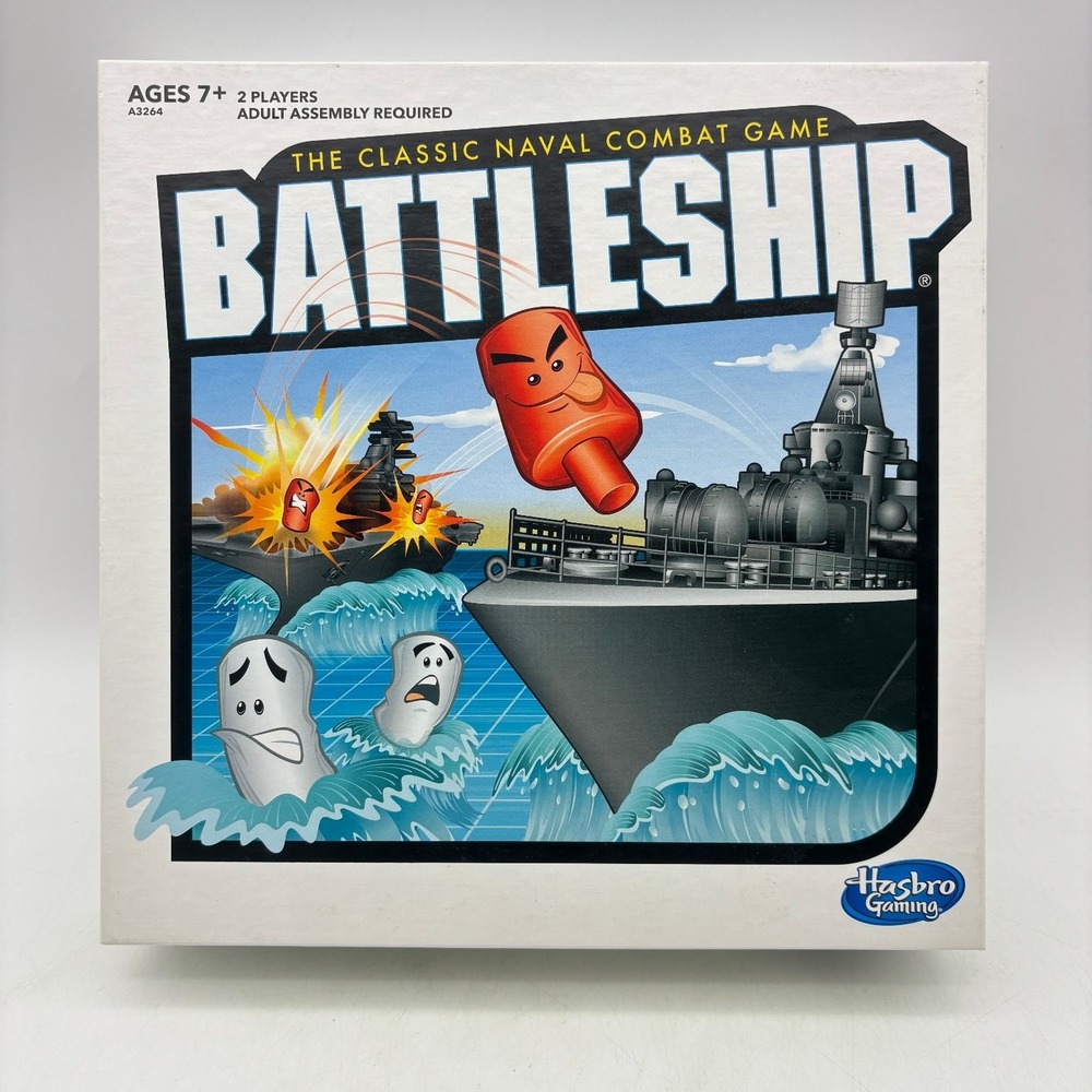 Battleship Game Classic Naval Combat Hasbro Gaming 100% Complete 2013